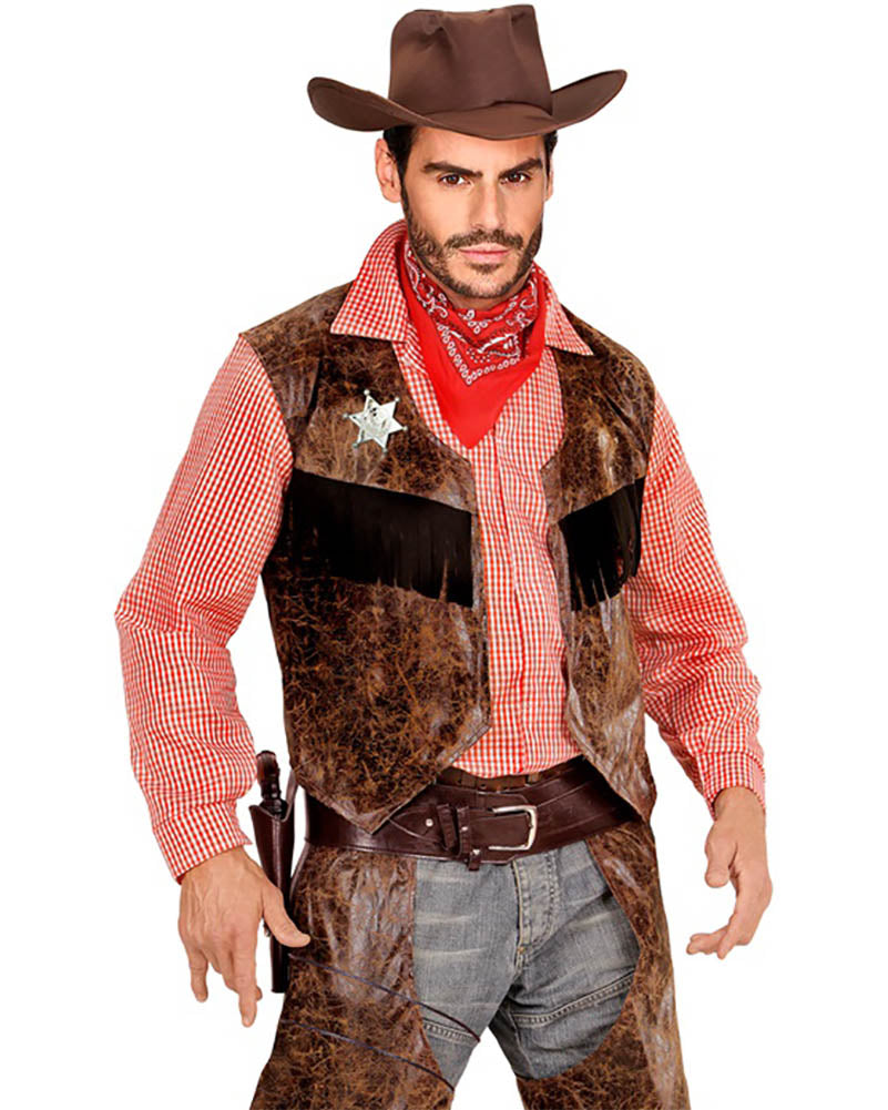 Brown Authentic Western Holster And Belt
