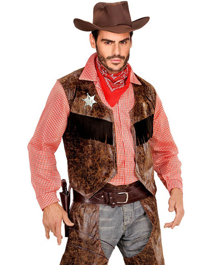 Brown Authentic Western Holster And Belt