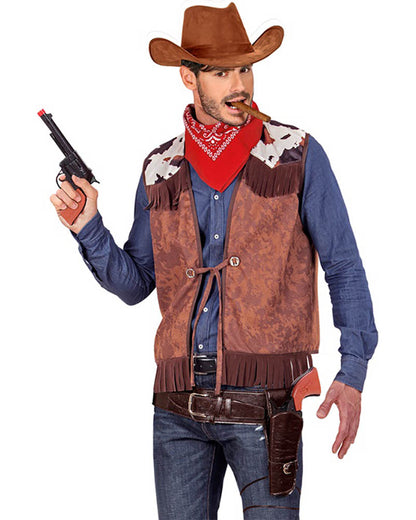 Brown Authentic Western Holster And Belt