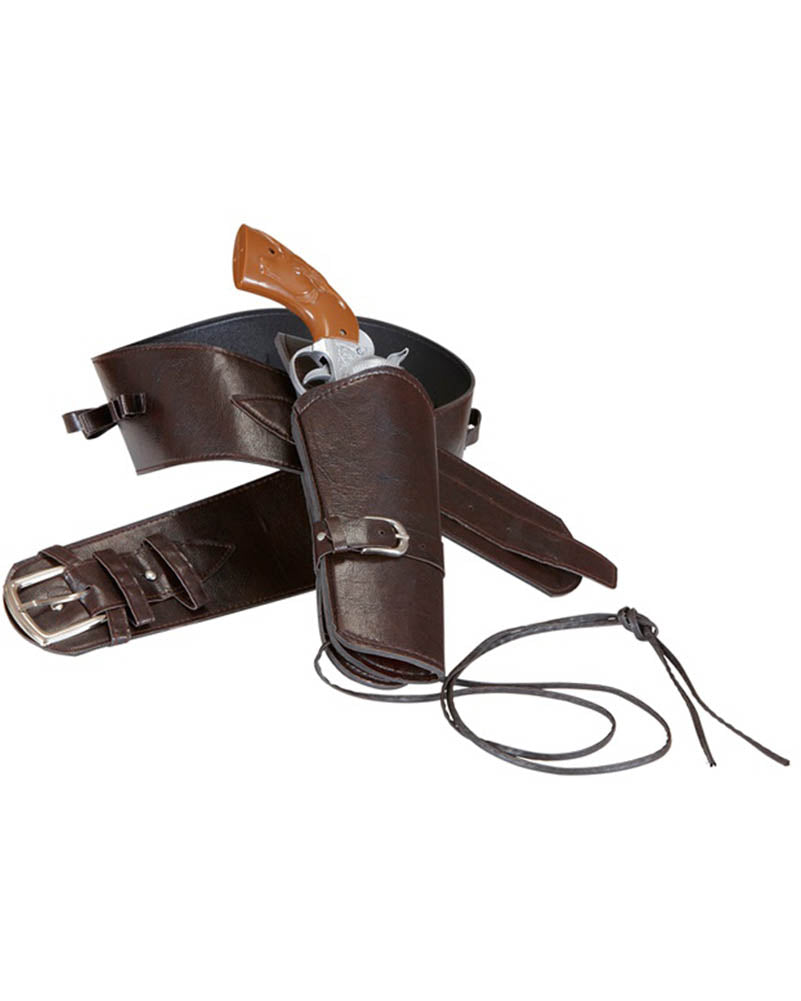 Brown Authentic Western Holster And Belt