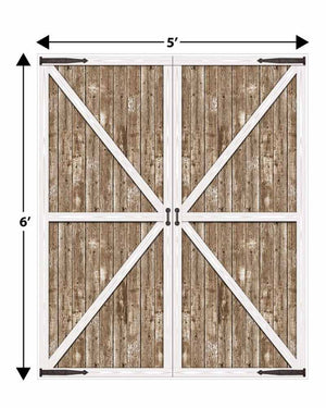 Brown Barn Door Scene Setter 1.8m