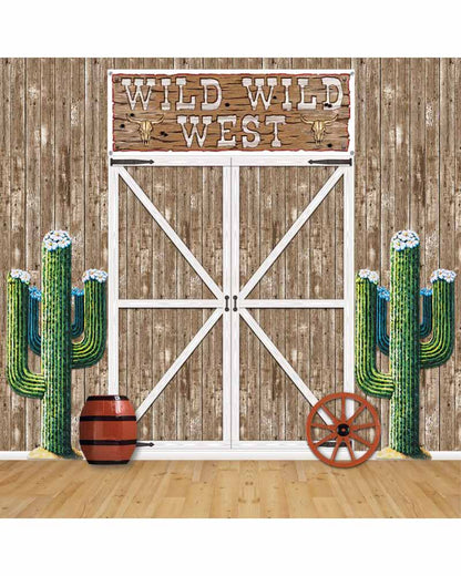 Brown Barn Door Scene Setter 1.8m