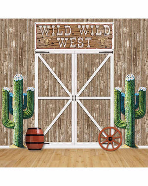 Brown Barn Door Scene Setter 1.8m