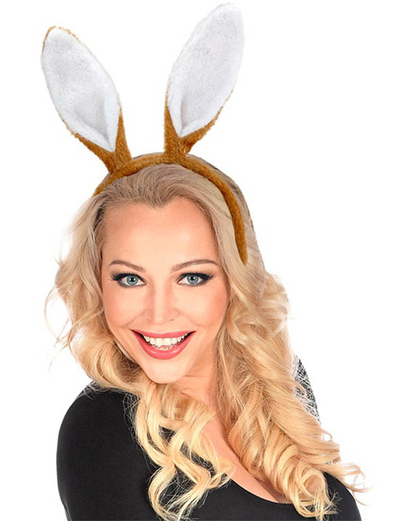 Brown Bendable Bunny Ears