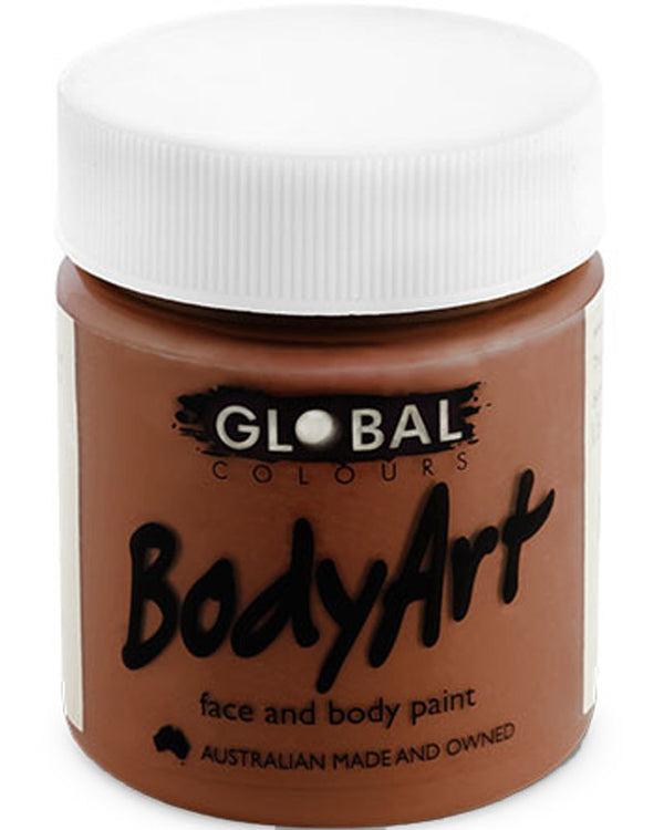 Brown Face and Body Paint Tub 45ml