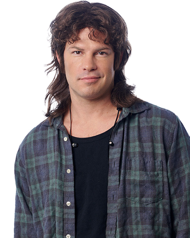 Brown Hipster Mullet