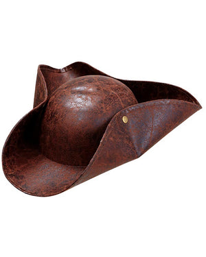 Brown Pirate Tricorn Hat