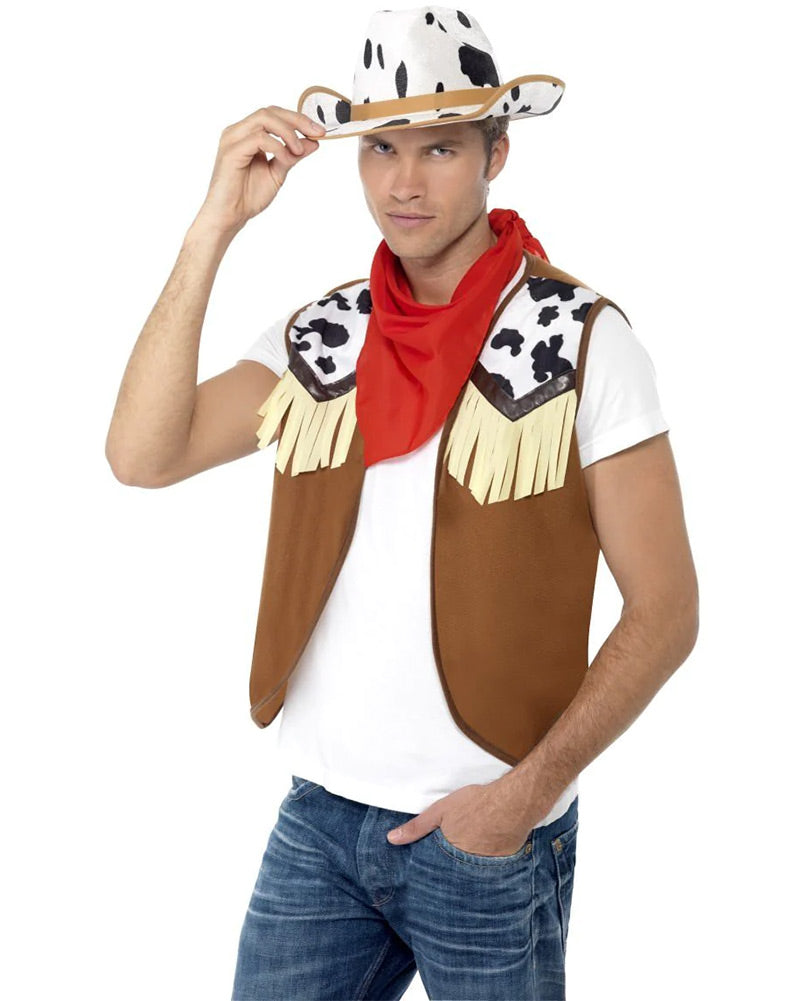Brown Wild Western Mens Costume