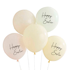 Hey Bunny Pastel Happy Easter Balloons Pack of 5