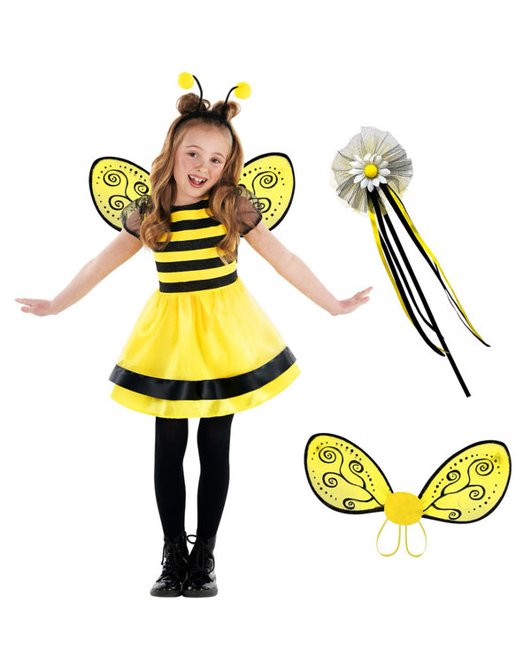 Bumblebee Dress Kids Toddler Costume
