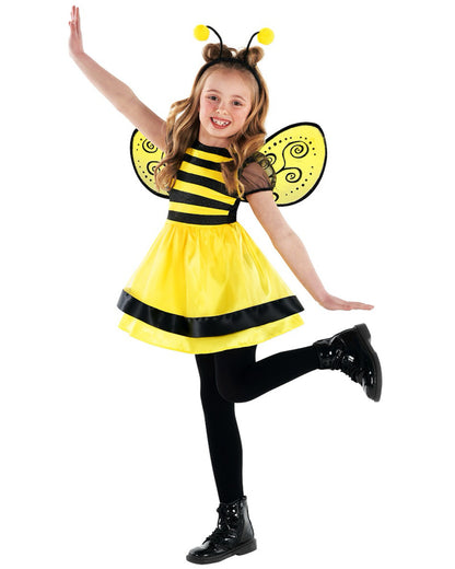 Bumblebee Dress Kids Toddler Costume