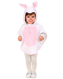 Bunny Hooded Poncho Toddler Kids Costume