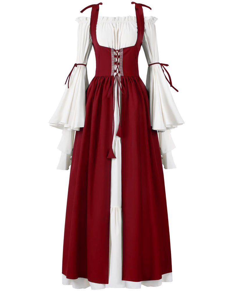Burgundy Medieval Renaissance Womens Costume