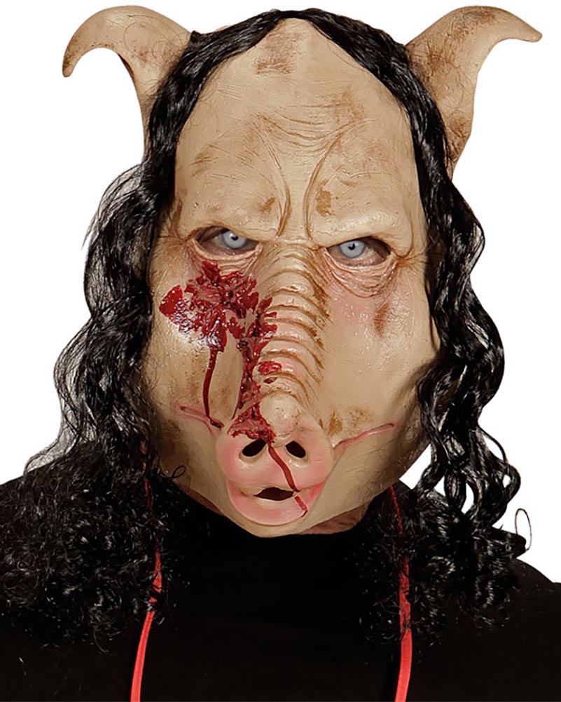 Butcher Shop Pig Full Head Mask