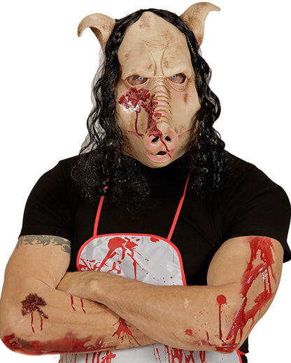 Butcher Shop Pig Full Head Mask