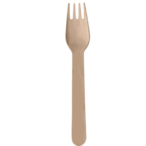 Wooden Fork Pack of 20 Natural