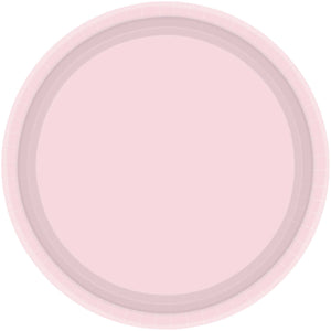 Pastel Pink 23cm Round Paper Plates Pack of 20