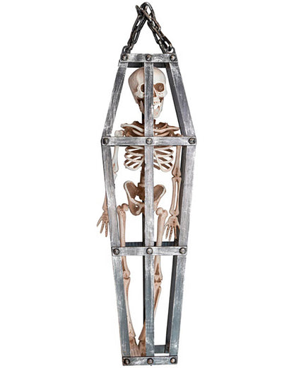 Caged Skeleton Hanging Decoration 50cm