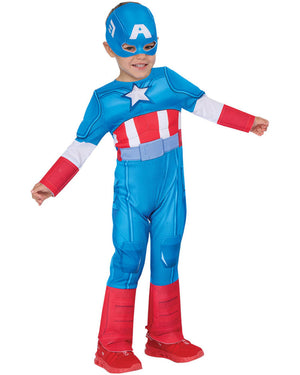 Captain American Deluxe Preschooler Kids Costume