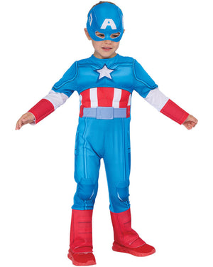 Captain American Deluxe Preschooler Kids Costume