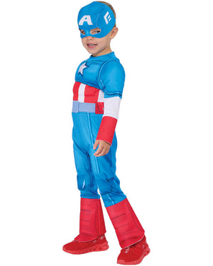 Captain American Deluxe Preschooler Kids Costume
