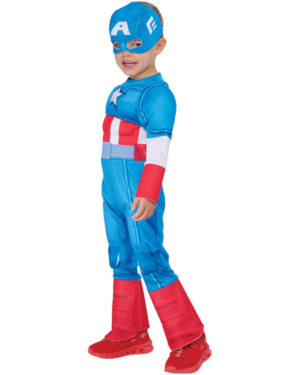 Captain American Deluxe Preschooler Kids Costume