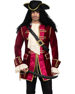 Captivating Pirate Captain Mens Costume