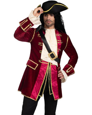 Captivating Pirate Captain Mens Costume