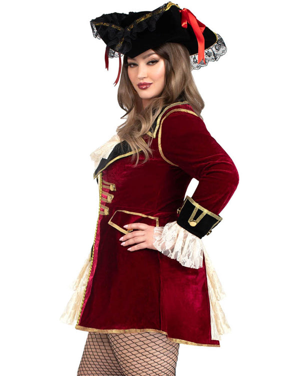 Captivating Pirate Captain Plus Size Womens Costume