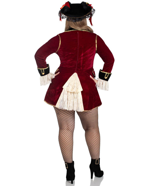 Captivating Pirate Captain Plus Size Womens Costume