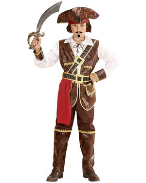 Caribbean Pirate Captain Boys Costume