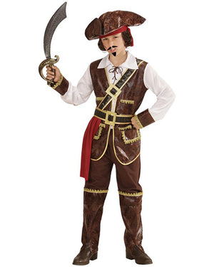 Caribbean Pirate Captain Boys Costume