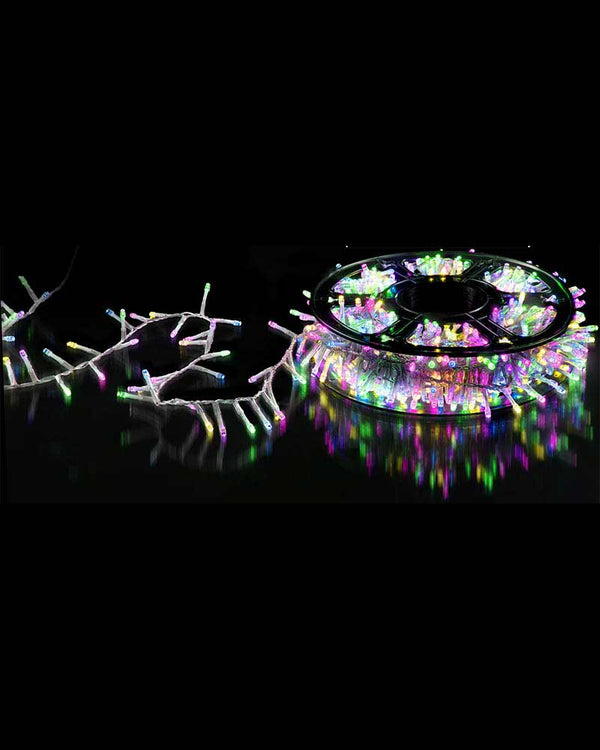 Carnival Coloured Flashing Lights 1000 Piece LED Christmas Lights On Reel