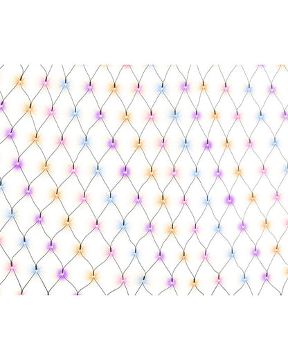 Carnival Coloured Net Lights 150 Piece Solar LED Lights