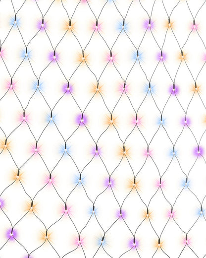 Carnival Coloured Net Lights 150 Piece Solar LED Lights