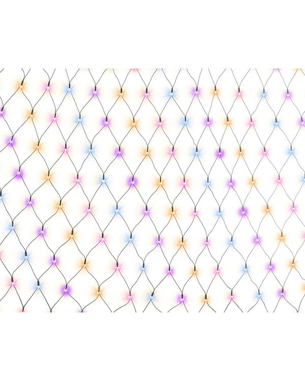 Carnival Coloured Net Lights 150 Piece Solar LED Christmas Lights