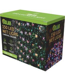 Carnival Coloured Net Lights 150 Piece Solar LED Lights
