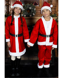 Carol Claus Girls Costume