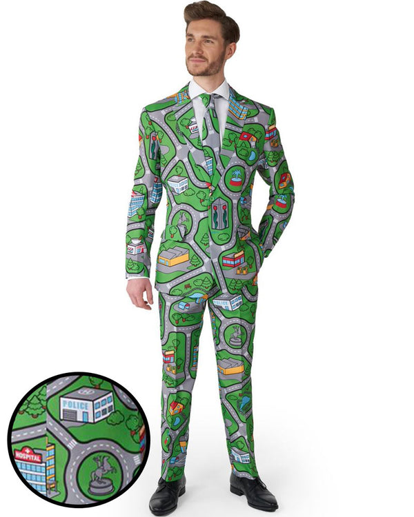 Carpet City Green Mens Suitmeister
