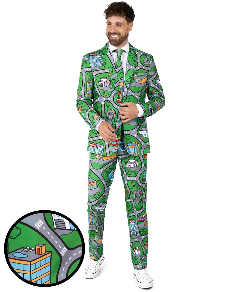 Carpet City Green Mens Suitmeister