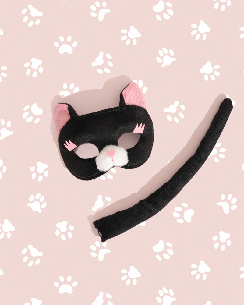 Cat Deluxe Mask and Tail Set