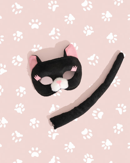 Cat Deluxe Mask and Tail Set