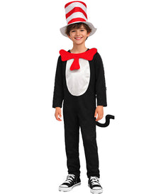 Cat in the Hat Jumpsuit Kids Costume