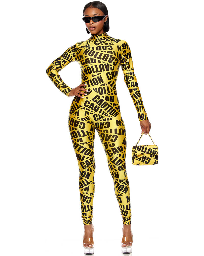 Caution Womens Costume