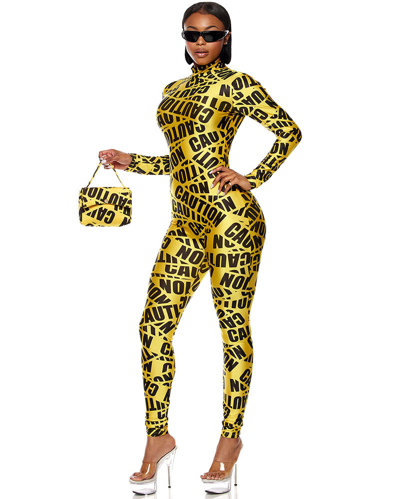 Caution Womens Costume