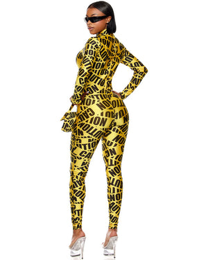 Caution Womens Costume