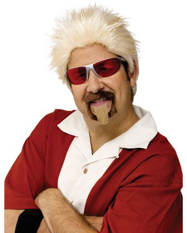 Celebrity Chef Blonde Wig And Goatee