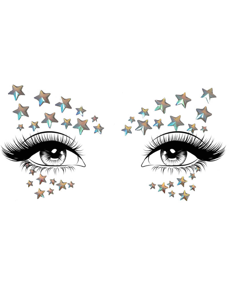 Celeste Glow in the Dark Face Jewels Sticker