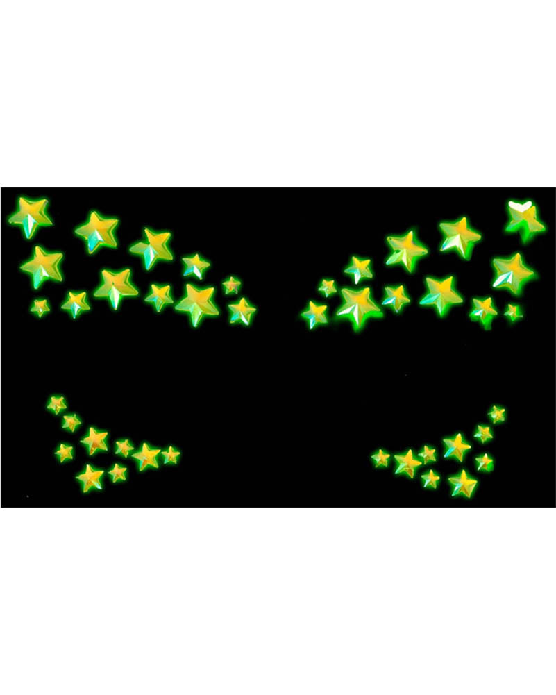 Celeste Glow in the Dark Face Jewels Sticker