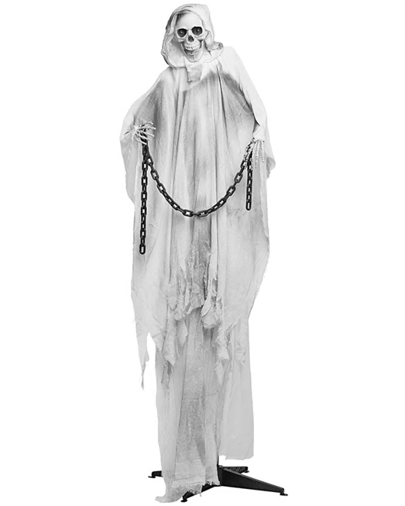 Chained Ghost Standing Animated Decoration 1.9m